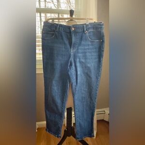 Talbots Women's 12P Everyday Relaxed Jeans - Classic Medium Blue Wash